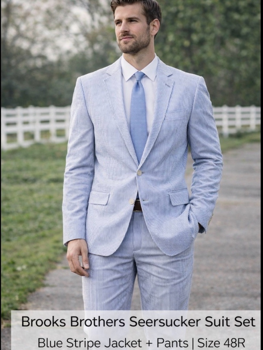 Brooks Brothers Seersucker Suit 48R | Summer Derby Suit Set